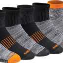 Dickies Men's Dri-tech Moisture Control Quarter Socks, (6) (Large)