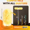 30 Count Heavy Duty Duster Refills for Swiffer, Multisurface 360 Larger Size Dusters with 4X Microfibers, Unscented Disposable Dusters for Cleaning Home, Blinds, Fans, Corners (Only Duster)