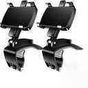 Universal Car Phone Holder Mount,360 Degrees Rotation Dashboard Phone Holder [Upgrade Clip Never Fall],car Phone Mount for iPhone,Samsung,Google,Nokia,and 4 to 7" Smartphones(2)