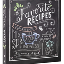 Deluxe Recipe Binder - Favorite Recipes (Chalkboard) - Write In Your Own Recipes