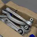 4Pcs Front Forward/Rearward Lower Control Arm Suspension Kit, Compatible with Tesla 3 2017 2018 2019 2020 2021 with Ball Joint, Replace # 104434100D, 104435400A