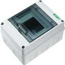 uxcell IP65 ABS Transparent Cover Power Distribution Protection Box for Circuit Breaker Indoor on The Wall 5 Way (120mmx160mmx92mm)