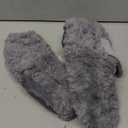 REVIX Microwavable Booties and Feet Warmers for Women & Men, Microwave Heated Foot Warmer with Flaxseed Moist Heat Therapy for Cold Feet, Gray, Large