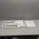 Dream On Me Lightweight Mesh Security Adjustable Bed Rail for Toddler, Breathable Mesh Fabric, Suitable for All Types Of Beds, Reinforced Anchor System Bed Guard Rail, White