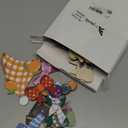 42 Pcs Interchangeable Easter Highland Cow Decor Holiday Highland Cow Seasonal Sign Farmhouse Rustic Wood Welcome Ornament Tiered Tray Decoration Desk Accessories for Home Office Gift