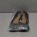 Amazon Essentials Women's Knit Ballet Flat (8.5, Black)