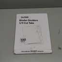 Oxford Blank Write On Binder Dividers, 1/5 Cut Tabs, 3 Hole Punch Dividers in 5 Tab Sets, 100 Dividers, 20 Sets, White (89981)
