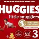 Baby Diapers Size 3 (16-28 lbs), 68ct, Huggies Little Snugglers