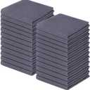 Homaxy 100% Cotton Waffle Weave Kitchen Dish Cloths, Ultra Soft Absorbent Quick Drying Dish Towels, 12 x 12 Inches, 24-Pack, Dark Grey