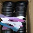 Tosnail 48 Pack 2 oz Round Tins with Screw Lids Lip Balm Tin Container Aluminum Empty Tins Cosmetic Containers Metal Storage Tin Jars - Black, White and Gold