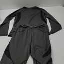 UNIQUEBELLA Men's Thermal Underwear Sets Top & Long Johns Fleece Sweat Quick Drying Thermo Base Layer (Black Yarn) S