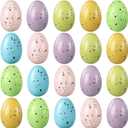 Syhood 36 Pcs Easter Speckled Eggs Small Plastic Speckled Eggs Mini Decorative for DIY Crafts Easter Basket Stuffer Party and Spring Home Decoration(Pastel)