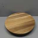Juvale Round Acacia Wood Cake Stand for Wedding - Wooden Cake Stand for Appetizers and Desserts (12.75 Inches)