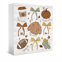 Fall Decorations for Home Farmhouse Fall Pumpkin Decor for Kitchen Autumn Football Thanksgiving Decor Cute Autumn Bow Decorations for Bedroom 5 x 5 inches (Tub 2601)