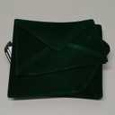 12 Pcs Christmas Velvet Envelopes 5 x 7 Inch Wedding Velvety Surface Stationery A7 Vintage Soft Rectangle Elegant Envelopes for Invitation Gift Wedding Thank You Letter(Dark Green)