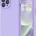 LOVE 3000 Designed for iPhone 14 Pro Max Case, Premium Silicone with [Soft Anti-Scratch Microfiber Lining] Shockproof Protective Phone Case for Men Women Girls 6.7", Light Purple