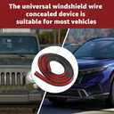 6.56FT Car Cable Wire Hider, Car Windshield Wire Hider, Light bar Wire Hider, with Adhesive Backing (1 PCS)