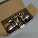 BESTTEN Keyed Entry Door Knob with Lock, Heavy Duty Interior and Exterior Door Lock, Standard Ball, Satin Nickel