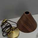 Ecoillumix 3 Pack Pendant Lights Kitchen Island, 8.3” Small Wood Pendant Light, Adjustable Height Hanging Light Fixtures, Kitchen Island Lights for Dining Room, Bedroom, Hallway, Bar (Walnut)