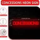 Concessions Neon Sign Baseball Neon Lights for Birthday Party USB Powered Concession Stand LED Sign for Cinema Snack Stand Supermarket baseball Party Decorations for Wall