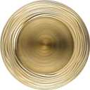 13 Inch Round Charger Plates, Set of 6, Dinner Chargers Bulk Wedding (Gold)