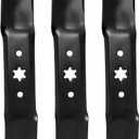 942-05056A Mower Blades Fit for Cub-Cadet ZT1 54" Deck, 742-05056 Medium Lift Blade Compatible with Cub Cad et RZT-L54 XT1 XT2, Troy-Bilt Lawn Tractor, Craftsman 247 Riding Mower (18-5/8" (3 Pack))