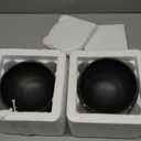 2PCS Anti-Tip Ceramic Pet Slanted Bowls  Elevated Tilted Cat Food & Water Bowls Set, Non-Slip Stress-Free Feeder for Cats & Small Dogs, Dishwasher and Microwave Safe (Black)