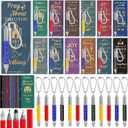 Pajean 12 Set Christmas Christian Gifts Bulk 6 in 1 Multi Tool Pen Keychain with Religious Bible Verse Bookmarks Screwdriver Pen for Men Dad Office Staff Workers Church Religious Christmas Party Gifts