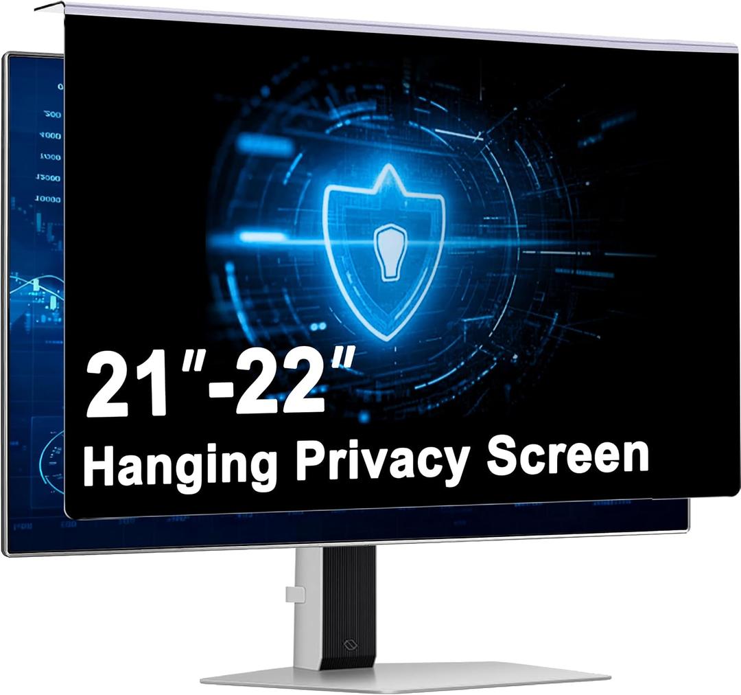 22 Inch Hanging Privacy Screen for Computer Monitor,