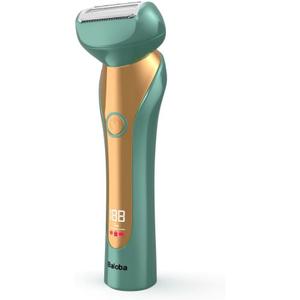 Electric Shaver for Women - Women Electric Razor - 3 in 1 Blades for Close Shave Arms Legs Underarms and Pubic Hair - Painless & Powerful Rechargeable Cordless Trimmer with LCD Display