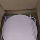 VASAGLE LILEA Collection - Small Round Side End Table, Modern Nightstand with Fabric Basket, for Living Room, Bedroom, Set of 2, Jelly Pink and Cream White ULET225SA01S