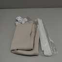 NICETOWN Magnetic Blackout Door Blinds, No Drill Roll Up French Door Curtain for Window, Thermal Insulated Light Blocking Shades for Sidelight Glass Window, 24" W x 64" L, Natural, 1 Panel