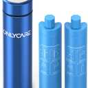 Upgraded Insulin Travel Case Cooler, ONLYCARE 60H+ Diabetic Cooler, Reusable Medical Travel Case for Air Travel, Blue