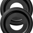 2 Pack Black Molded Nylon Ceiling Medallion for Light Fixtures and Ceiling Fans 10"OD x 4"ID x 1-2/8 "P (Fits Canopies up to7-1/4")
