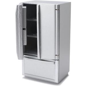 Miniature Dollhouse Fridge 1:12 Furniture Decoration Accessories Mini Refrigerator Kitchen Living Room Scene Model Ornaments(A-White)