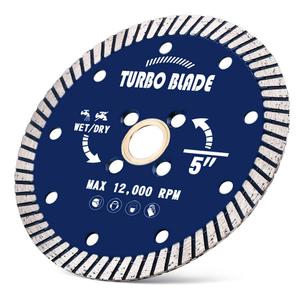 5" Diamond Granite Turbo Blade Diamond Saw Blade for Tile Granite Marble (5")