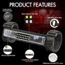 UTV Interior Light, RFROAD LIGHTING Universal Interior Dome Light Roll Bar Mount LED Lights Utility Roll Cage Lights for UTV Polaris RZR ATV Can-Am Kawasaki Truck Car Off Road Cab - White/Red