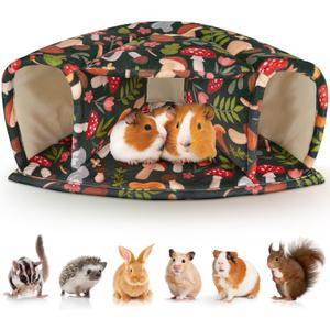 Unicorn Catcher Guinea Pig Hideout - Large Cozy Bed, Warm House, Washable Tunnel Accessories for Small Pets: Hamster, Chinchilla, Bunny