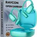 Raycon Essential Open Ear Earbuds  Open Ear Headphones, Earbuds Wireless Bluetooth, Sweat & Water-Resistant Earphones, Running Headphones with Ultra-Lightweight Design, 36 Hours Battery Life (Mint)