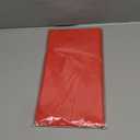 QIKSION Red Round Tablecloth 2 Pack, 84 Inch Plastic Table Cover Disposable for Parties