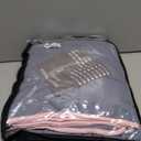 Weighted Blanket for Adults 12lbs, 48"x72", Twin Full Size Cooling Heavy Throw Blanket for 110130lbs, Microfiber Soft Thick Big Blankets Weighted Comforter Gift for Sleeping, Pink Grey