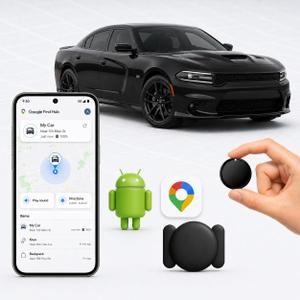 IP65 Waterproof Magnetic Mini GPS Tracker for Vehicles - Real-Time Hidden Tracking, Anti-Theft Car Locator for Truck & Assets (car GPS Android)