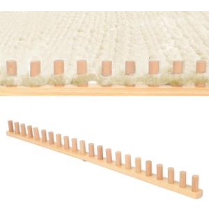 WYJREES 48'' Chunky Yarn Blanket Loom, Wooden Peg Frame Chunky Knitting Blanket Loom, Custom Knitting Loom, Extra Large Loom for Chunky Blankets Perfect for Birthday Gifts