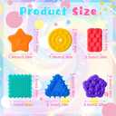 12 Pcs Sensory Worry Stones Textured Anxiety Stones Sensory Tools for Adults Stress Relief Items Autism Gift (Geometric)