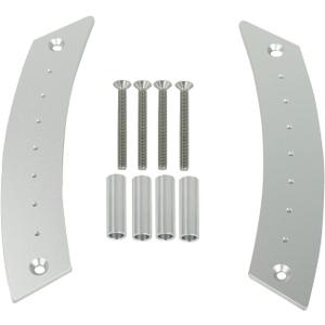 Door Panel Pull Handle Set Compatible with Beetle 1998-2010 Aircraft Grade Aluminium Silver 2 Handles with 4 Screws
