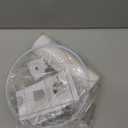 Lamp Shades Set of 1  8.7" Top x 8.7" Bottom x 7.9" Height  Fits E26, E14 & 11mm Adapters, Small White Lampshades  Easy Assembly (Ships Rolled Flat) (White - Pack of 1, Small)