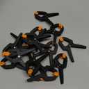 18Pack Spring Clamps, Heavy Duty Clips with Jaw Pads for Woodworking, Balloon Arch Backdrop Stand Clips, 3.5inch Plastic Small Spring Clamps for Photography Backdrops Holder, Crafts, Fabric Backdrop