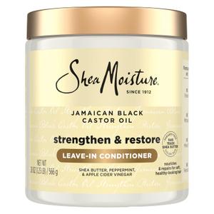 SheaMoisture Leave In Conditioner, Jamaican Black Castor Oil to Soften, Detangle & Reduce Breakage, 20 oz