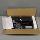 TUTOTAK Small Narrow Side Table with Charging Station, Skinny End Table for Small Spaces, Slim Nightstand with USB Ports and Outlet, Sofa Beside Table with Wheels, Black TB01BK046