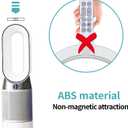Replacement Remote Control for Dyson HP04 HP07 HP4A Pure Hot + Cool Heater Fan Air Purifying/Heater - No Magnetic, with Battery（Color: Silver）